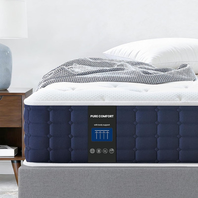 Twin Mattress, 10 Inch Twin Hybrid Mattress in a Box, Pocket Innerspring Pillow