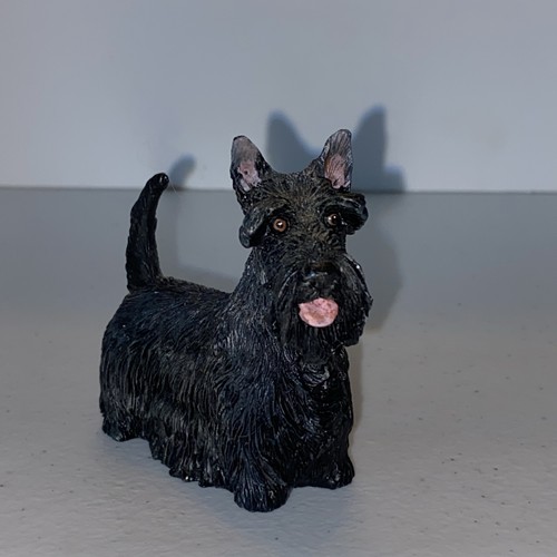 Statuina cane Russ Scottie nera vintage - Foto 2 di 9