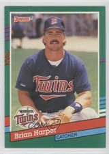 1991 Donruss Brian Harper (3 Blue Stripes on Right Border) #582 0b3