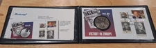 V-E Day Coin First Day Issue Cover with $5 Victory Commemorative Coin Stamp