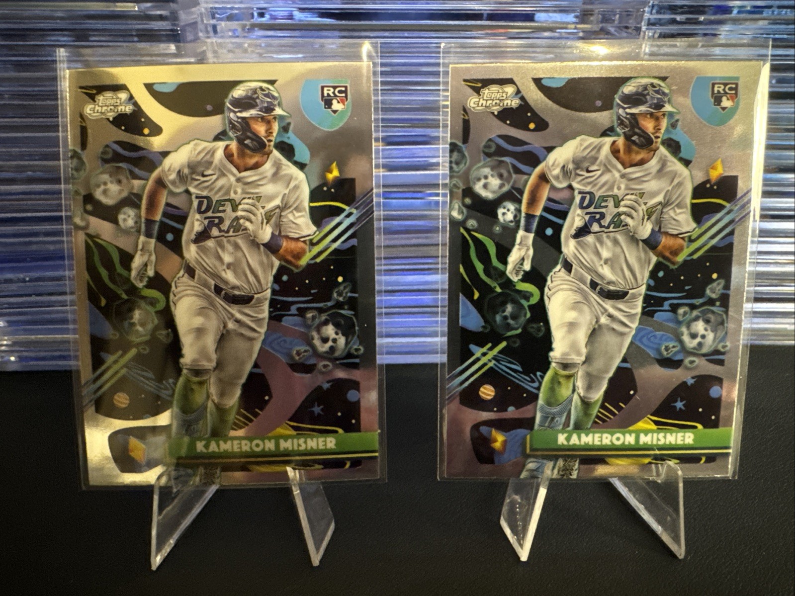 2025 Topps Cosmic Chrome - Kameron Misner #193 (RC) 2 Card Lot Tampa Bay Rays