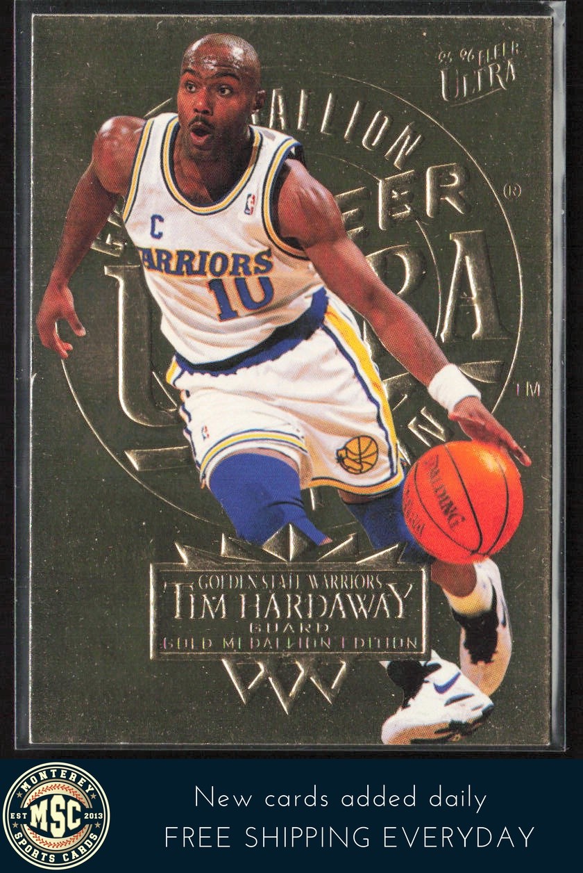 Tim Hardaway 1995-96 Ultra #58 Gold Medallion Golden State Warriors