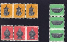 ALGERIA 1985 761-763 18Th CENTURY METALWARK STRIP X 3 SET MINT MNH