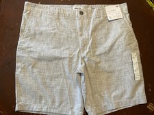 NWT Goodfellow Co Mens 38 9" Inseam Flat Front Shorts Gray Cotton Every Wear