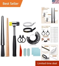 Jewelry Making Essentials: 11-Piece Ring Sizer and Polishing Kit for Creators