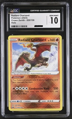 Radiant Charizard CGC 10 🔥 Sword & Shield Crown Zenith