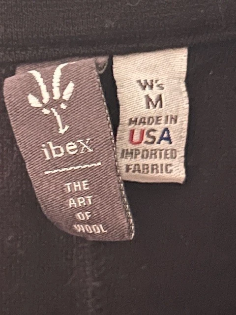 IBEX Black Wool Womens Vest Medium Full Zip - Image 2 of 2