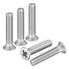 M3-0.5x14 Flat Head Machine Screws -100pcs -304 Stainless Steel -Silver