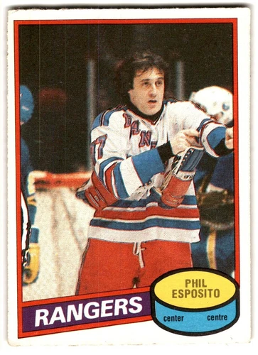 1980-81 O-Pee-Chee Phil Esposito #100 New York Rangers