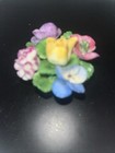 Vintage Coalport Bone China Flower Pot Basket Figurine Made in England Mini