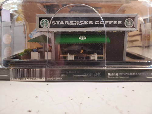 STARBUCKS COFFEE SHOP HIGHLY DETAILED HO SCALE,, NEW IN BLISTER PACKAGE - Picture 4 of 5