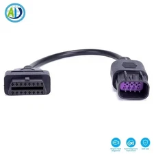 OBD2 Convert Adapter for Polaris RZR,ATV 8Pinto16Pin Motorcycle Diagnostic Cable