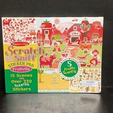 New Sealed Large Pad Melissa & Doug Scratch & Sniff Stickers Fruitville