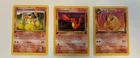 Lot of First Edition Pokemon Cards Base Set Dark Flareon,  Blaine Charmander