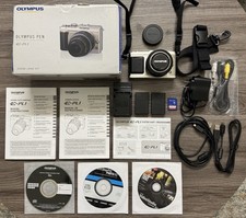 Olympus PEN E-PL1 12.3MP Digital Camera w/ 2 Batteries, Charger,  32GB SD Card