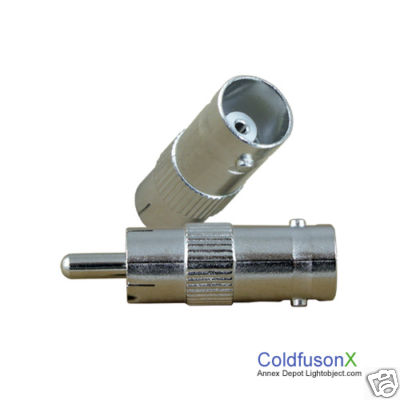 5 Stück RCA (Stecker) auf BNC (Buchse) Adapter für CCTV DVR - Bild 1 von 1