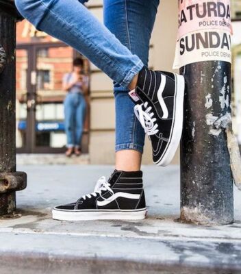 Jeans Platform High Top Vans Womens Authentic VANS Womens Classic