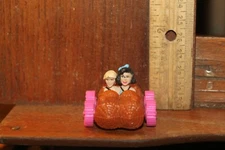 Vintage Flintstones Bam Bam Betty Log Car