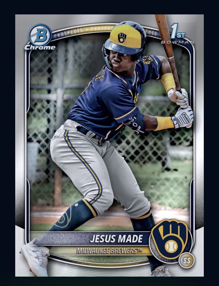 2025 TOPPS Bowman 1st Chrome Prospects - JESUS MADE (Topps MLB Bunt DigitallCard