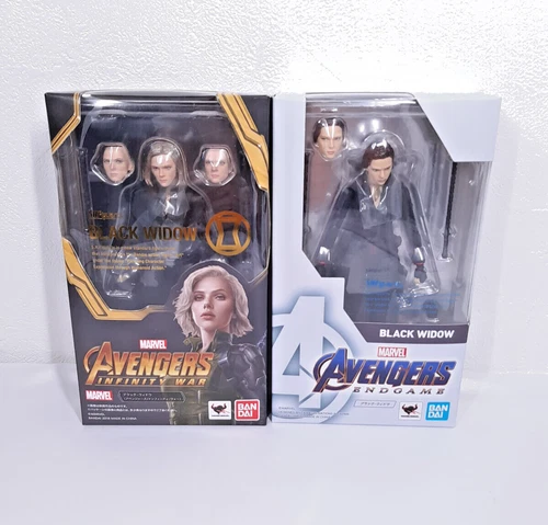 S.H.Figuarts Black Widow Avengers Infinity war Endgame Juego de 2 piezas MARVEL Bandai
