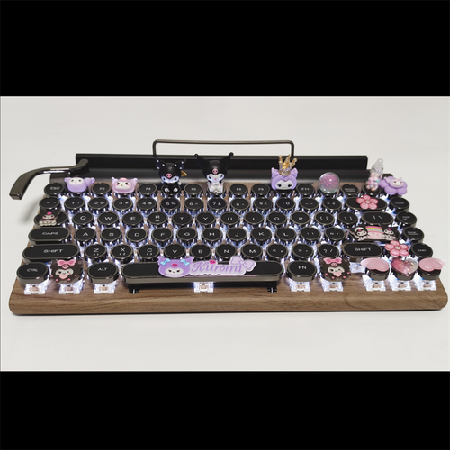 83 /104 Keys Kuromi My Melody Cinnamoroll Mechanical Keyboard Keypad Cyan Axis - Picture 12 of 36