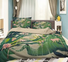 3D Tropical Jungle Monkey Quilt Cover Set Duvet Cover Bedding Pillowcases