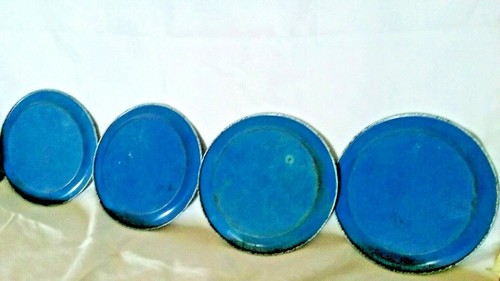 vintage Ohio Art Metal Blue Willow Children Play DISHES kittens nursery rhymes - Imagen 6 de 12