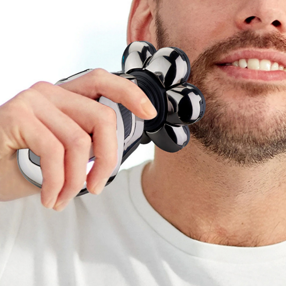 7D 5-in-1 Shaver Cordless Hair Trimmer Bald Head Razor Electric For Men Wet Dry