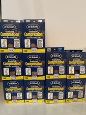 10 x Dr. Scholl's Graduated Compression Post-Surgical Socks 15-20 Beige Medium