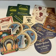 20 Miscellaneous Beer Coasters Huge Lot Of Beer Brew Pub Brewery Coasters