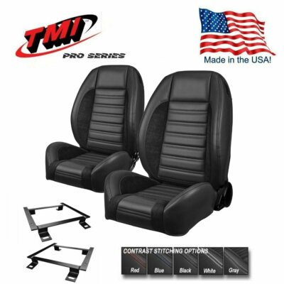 TMI Pro Series Sport R Complete Bucket Seat Set for 1979 - 1998 Mustang