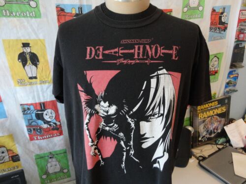 Ripple Junction Mens Death Note Anime T-Shirt - Death Note Light Yagami  Mens Fashion Shirt - Death Note Manga Tee