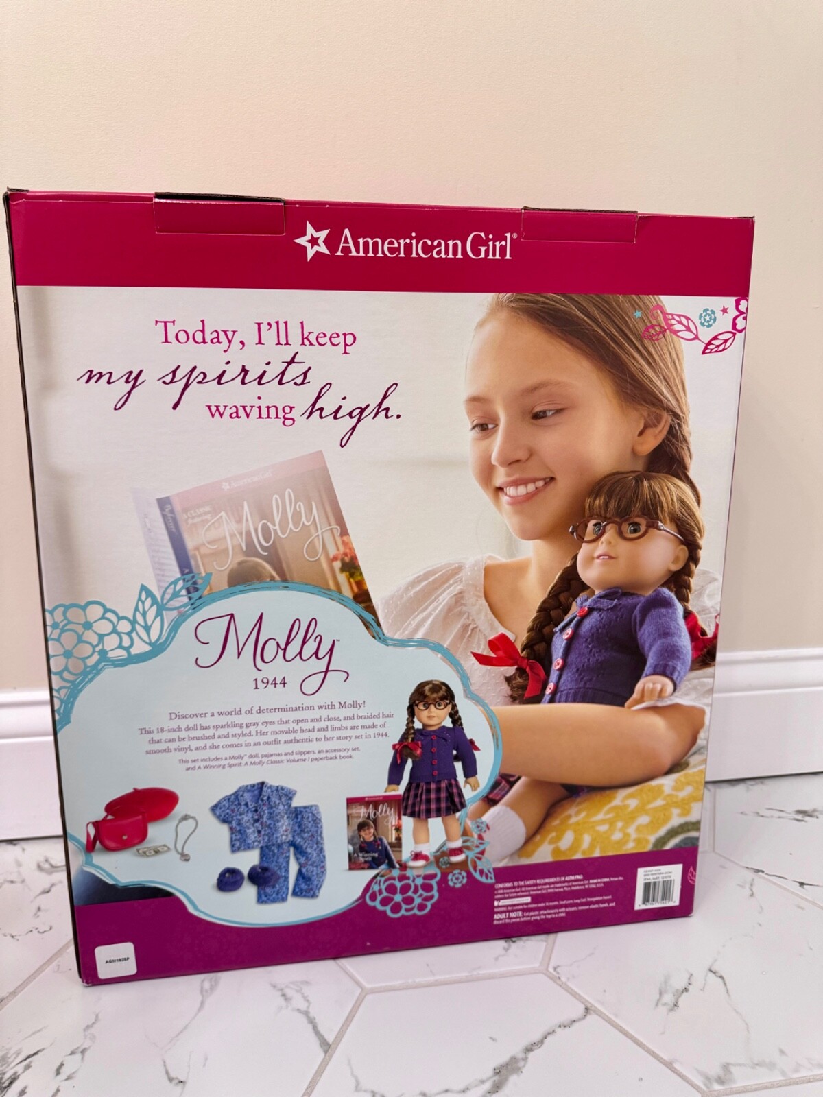 NIB American Girl Beforever Molly Doll/Book w/Accessories & Pajamas