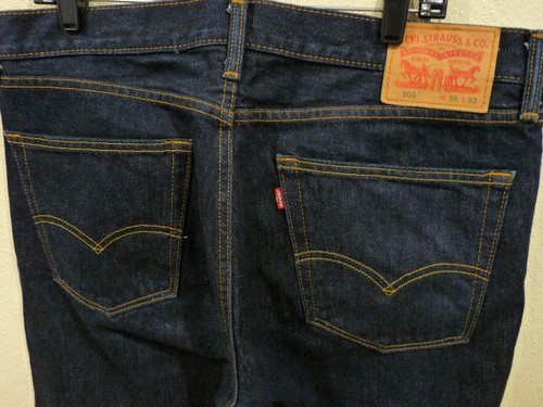 Levi's 505 dunkel gerade normale Passform Jeans 36 x 32 (eigentlich 38 x 32) gebraucht, in einwandfreiem Zustand