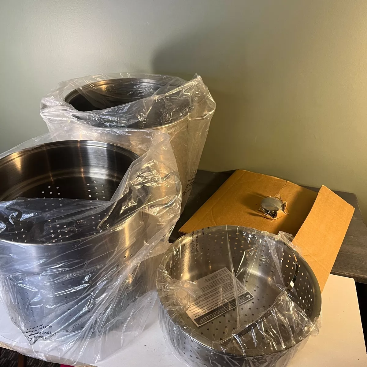 Progressive Intl 4 Piece 12 Qt Multi Cooker Set Stainless Steel