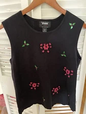 Designers Originals Studio Joy  Christmas Holiday Sweater Vest  Size Large