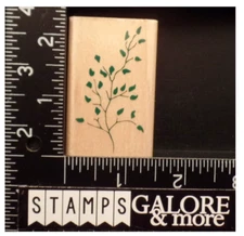RUBBER STAMPEDE RUBBER STAMPS Z250D SPRING SPRIG BRANCHES LEAVES PLANT #2664