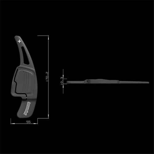 Blade Aluminum Steering Wheel Shift Paddle Shifter Extension For Audi SQ5 18-19 - Picture 4 of 12