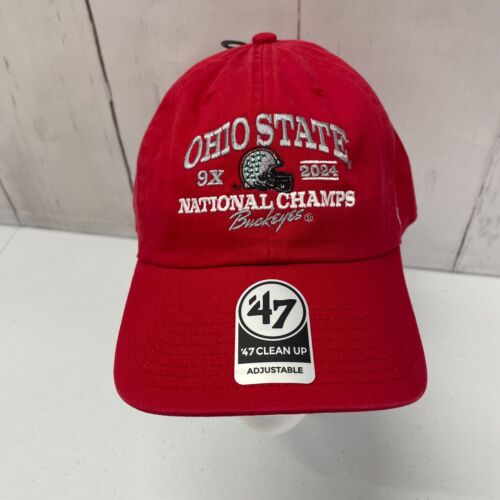 ‘47 Brand Clean Up Ohio State 2024 National Champions Playoff Champs CFP Hat Cap - Picture 2 of 13