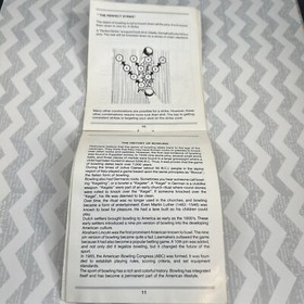 Championship Bowling Nintendo NES Manual Only NES-1F-USA Damaged READ Authentic