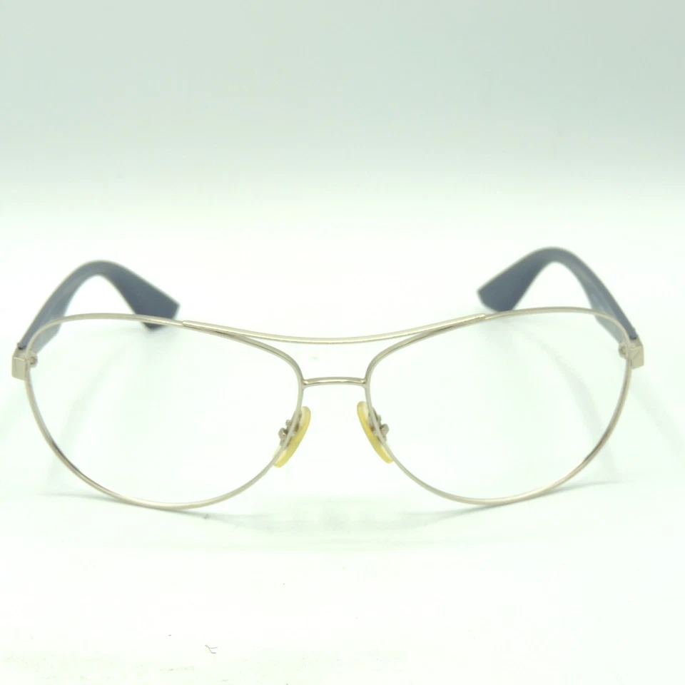 Montatura occhiali da sole Ray Ban RB 3526 argento opaco blu navy 63 14 135 - Immagine 2 di 4