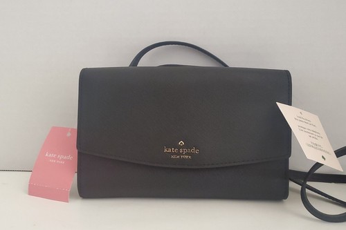 NWT & Dust Bag KATE SPADE New York LAUREL WAY WINNI CROSSBODY Black wlru6233 - Picture 4 of 17