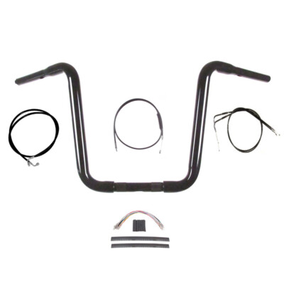 1 1/4'' BBlack Narrow 14'' Ape Hanger Kit 2012-2017 Harley-Davidson Dyna w/ABS