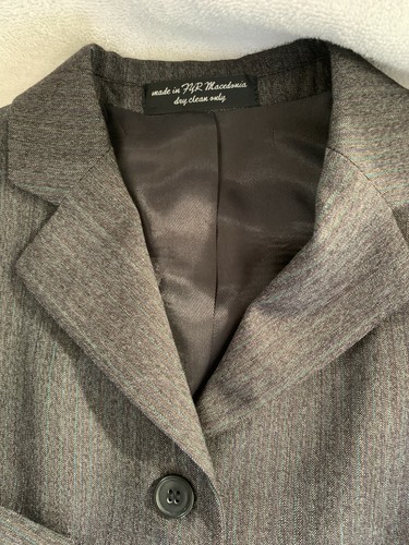 NWT RJ CLASSIC HAMPTON SHOW COAT BROWN STRIPED 100% Worsted Wool CHILDS Sz 14S - Picture 2 of 8