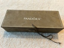 PANDORA Jewelry Box Womens Charm Organizer Suede Storage