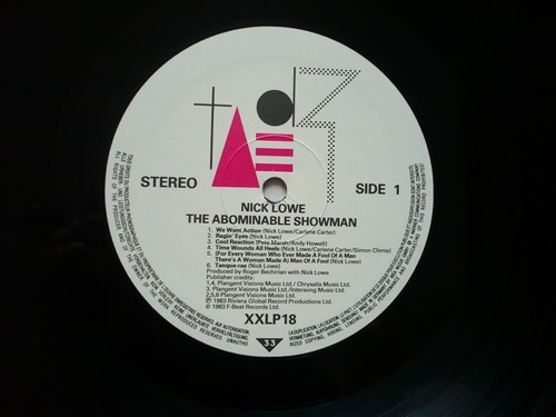 Nick Lowe The Abominable Showman Vinyl 1983 F-Beat 1st Press A/B LP EXC - Picture 2 of 11