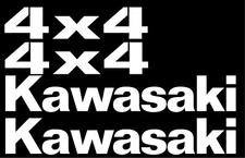 #B532 Kawasaki Mule Decal Sticker Kit Gloss White