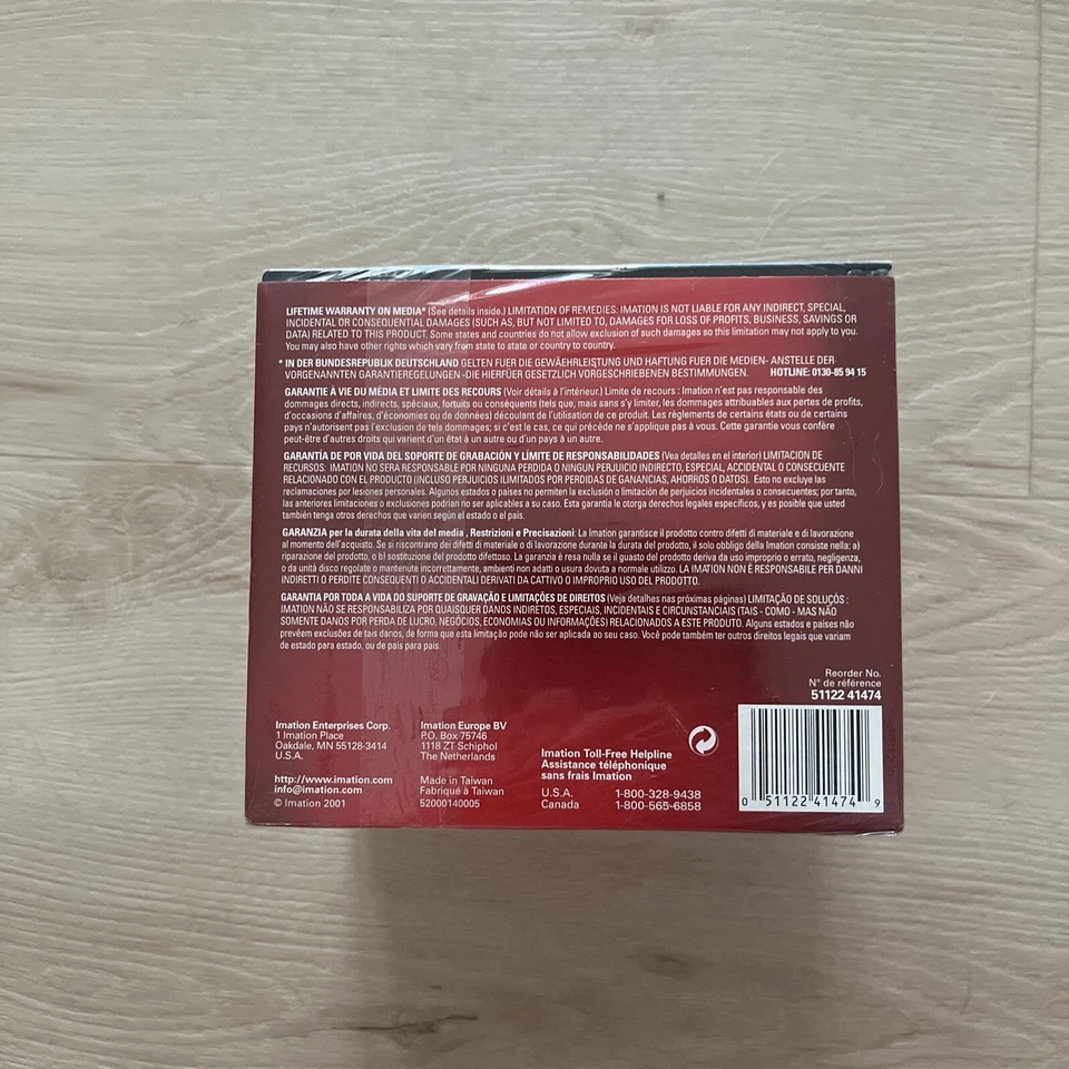 Imation Black CD-R 700 MB/80 Min With Slimline Jewel Cases Pack of 20 New Sealed - Image 2 of 2