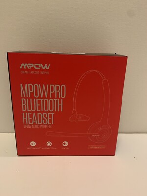 MPOW Pro Bluetooth Headset with Microphone FOR CALLS ONLY, Model BH015B