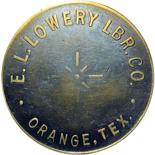 Orange Texas R10 Lumber Scrip Good For Token E L Lowery Lumber Co 1 eBay